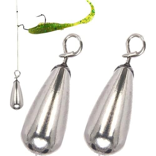2pcs Fishing Weight Tungsten Sinker Carolina Rig Tungsten Weight Bass Fishing Accessories Tackle