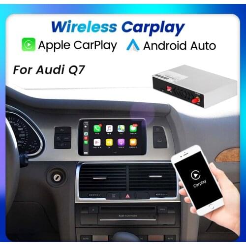 Wireless Apple CarPlay Android Auto Interface For Audi Q7 2010-2018 With AirPlay Mirror Link Car Play Functions Siri Control