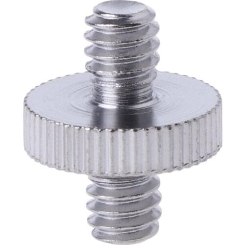 Good quality Aluminum Alloy Double-headed 1/ 4" Male Screw Thread Convert Adapter For Camera Tripod Ballhead