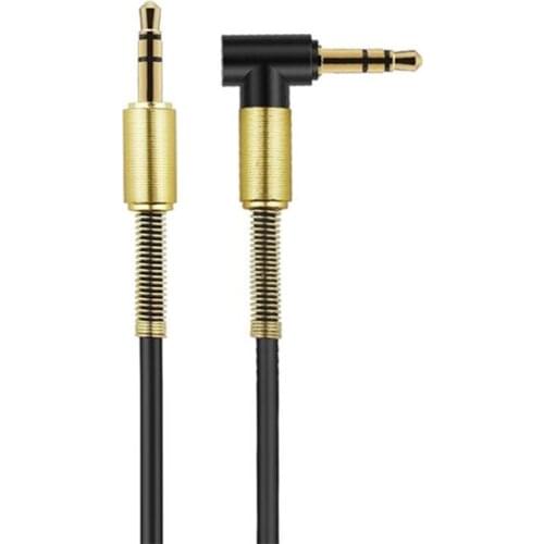 Aux Cable 3.5mm Jack Audio Cable Male 90 Degree Right Angle 3.5 AUX Cord for Car Headphones Xiaomi Beats Speaker MP4 AUX Cord