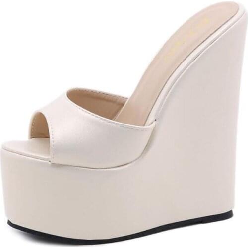 Fashion Womens Casual Slippers Summer Plus big Size Female Sandals Comfortable Solid Thick Bottom Women Flip Flops Outdoor