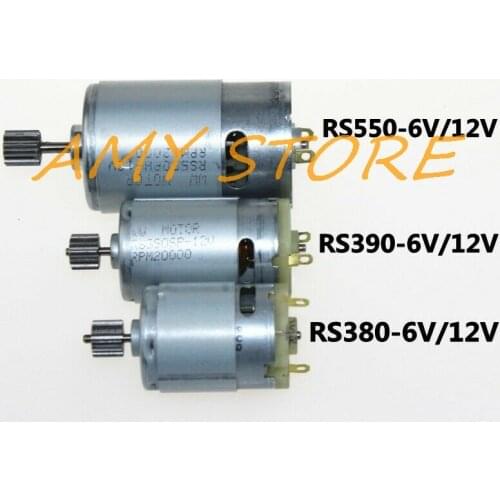 Gear 10Teeth 12Teeth 6V 12V RS380 390 550 Motor Toy DIY Remote Control Electric Car Motor Repair DIY Motorcycle Electromobile