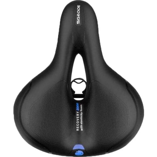 MTB Bicycle Saddle GEL Reflective Warning Hollow PU Skidproof Shock Absorption Comfortable Bike Soft Seats Road Cycling Cushion