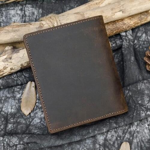 Luufan 2020 MenS Leather Wallet England Classical Brown With Coin Bag Zipper Purse Card Holder Small Money Pocket Wallets