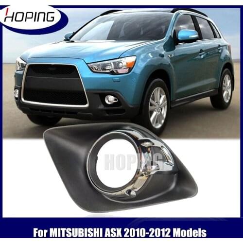 Hoping Front Bumper Fog Light Cover For Mitsubishi ASX 2010 2011 2012 Foglight Fog Lamp Hood