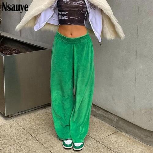 NSAUYE Women's Wide Trousers