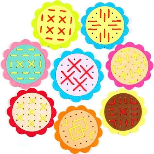 Teaching Kindergarten Manual DIY Weave Cloth Baby Early Learning Education Toys Montessori Teaching Math Toys