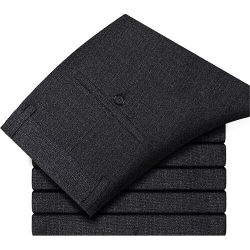 Casual Mens Suit Pants, Fashion Autumn and Winter Male Suits Trousers, Large Size 30-40, High-grade Solid Color Dress Pants Men