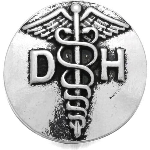 10pcs/lot New Snap Jewelry Metal DH Angel Wings Cross Snap Buttons Fit 18mm 20mm Snap Button Jewelry for Women Men