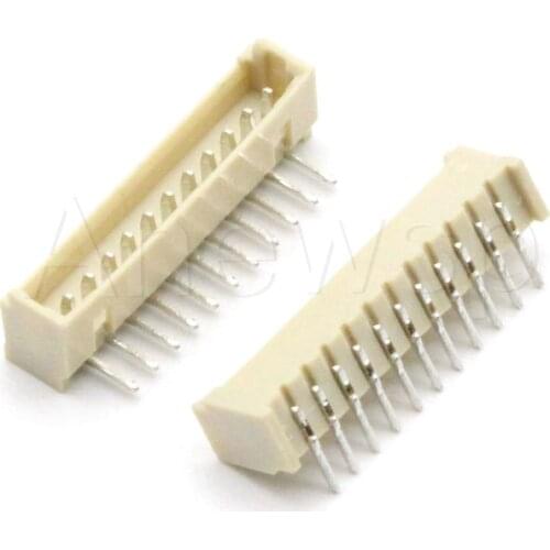 20pcs Micro JST 1.25 Connector 2P 3P 4P 5P 6P 7P 8P 9P 10P 11P 12P Male Pin Header 1.25mm Pitch THT Right Angle Socket