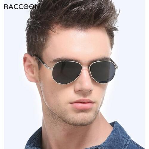Fashion Pilot Men Polarized Sunglasses Oversized Metal Aviation Male Sun Glasses Classic Black Driving Shades UV400
