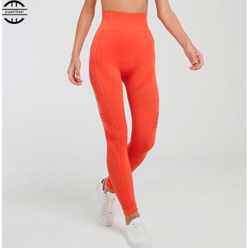 Leggings for fitness Women high waist elastic Seamless Leggings push up Sport leggings yoga pants femme gym pant 2019
