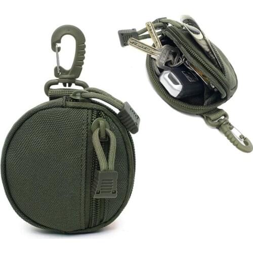 Tactical EDC Pouch Military Key Earphone Holder Men Coin Wallet Purses Army Coin Pocket with Hook Waist Belt Bag for Hunting