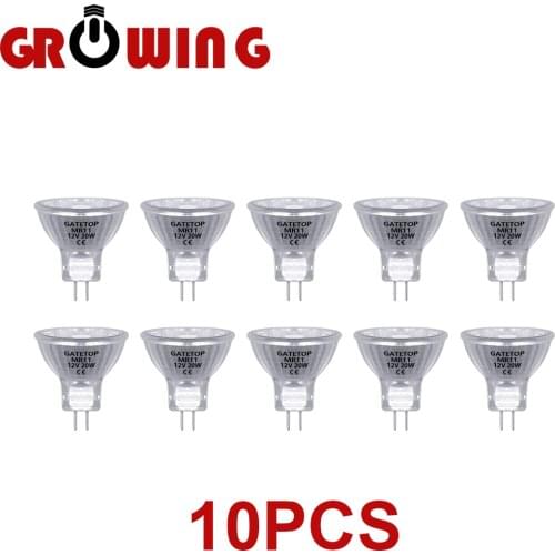 Spotlight Halogen Lamp MR11 10Pcs/Lot 20W 12V Energy Saving GU4 Hot Size