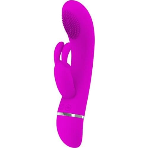 Pretty Love Rabbit Vibrator,Finger Vibrator Head Massage Wand Female Dildo Adult Vibraters G Spot and Clit Vibrator