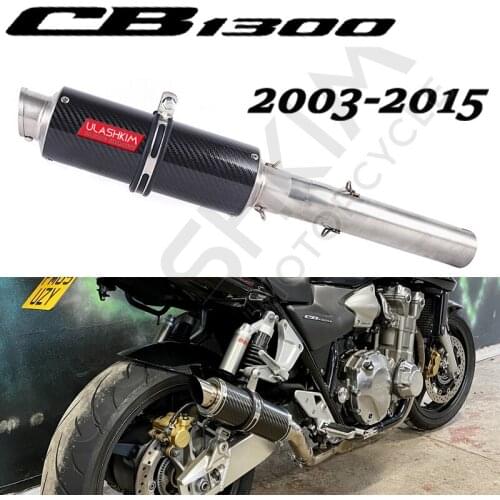 Exhaust Slip On For Honda CB1300 CB 1300 Middle Contact Pipe 2003 To 2015 Motorcycle Exhaust Muffler Escape with DB-Killer