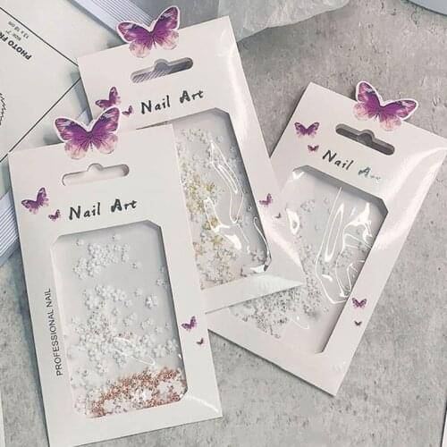 Y1UF 1 Bag 3D Flower Nail Art Charms Decoration Nails Design Decals for Women Girls DIY Craft Tool