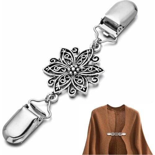 Duck Clips Sweater Cardigan Clip Pin Brooch Flexible Shawl Shirt Sweater Cardigan Collar Buckles For Scarf Clasp Clothing Decor