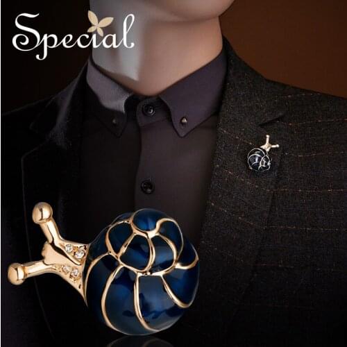 Special Fashion Cartoon Birds Brooches Pins Enamel Cute Snail Brooches for Dresses Gold Red Jewelry 2018 Gifts for Women S1807B