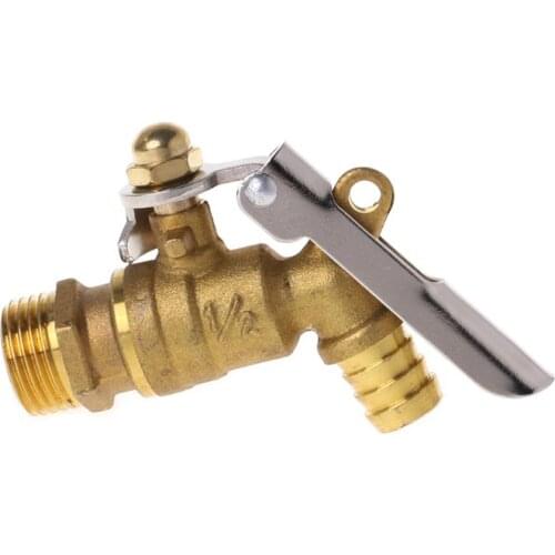 1/2" Garden Outdoor Brass Faucet Public Places Lockable Water Tap Single Hole