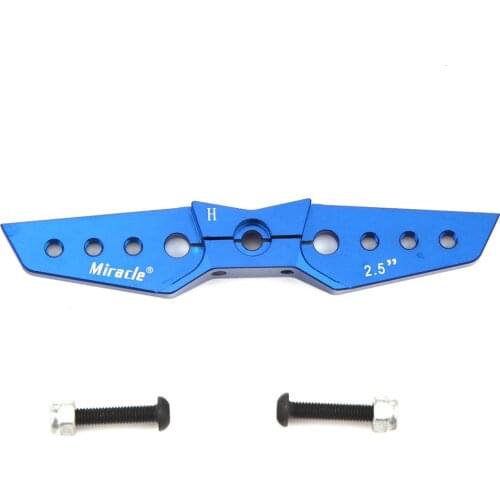 1 Piece 2.5" Miracle Straight Heavy Duty Double Servo Arm Horn-full Arm Hitec Blue