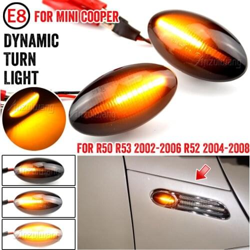 2pcs Led Dynamic Side Marker Turn Signal Light Sequential Blinker Light For BMW For MINI Cooper R50 R52 R53 2002-2008