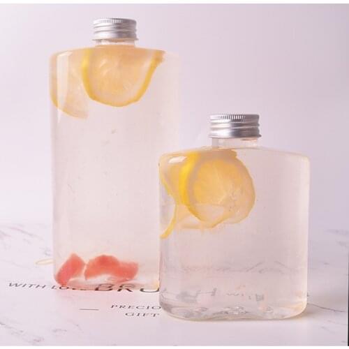 20pcs High quality 350ml 500ml milk tea juice cold drinks plastic bottle PET party transparent disposable coffee cup with cover