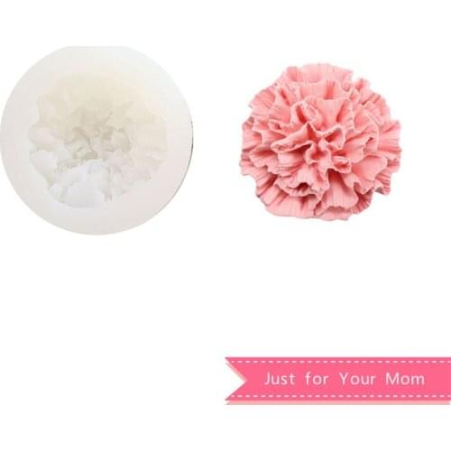 3D Carnation Flower Silicone Fondant Mold Handmade Soap Cake Candle Resin Molds Craft Tool DIY Accessories Jewelry Making Tools