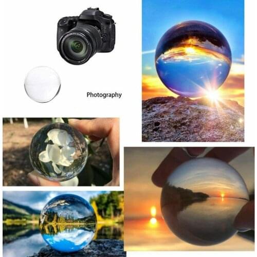 40-80mm Clear Glass Crystal Ball Healing Sphere Photography Props Gifts new Artificial Crystal Decorative Balls