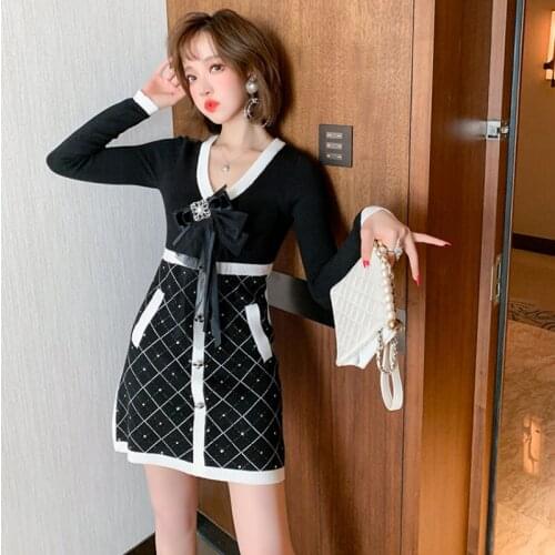 Модные платья в клетку Awarose China At AliExpress