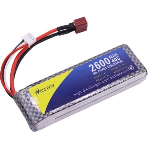 Battery for WLtoys 1/14 144001 Remote Control Cars trucks helicopter toys accessories 7.4V 2600mAh 2S lipo battery RC parts
