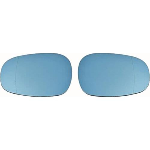 For BMW E81 E88 E90 E91 E92 116i 2009-2012 4D Blue Heated Wing Door Side Mirror Glass
