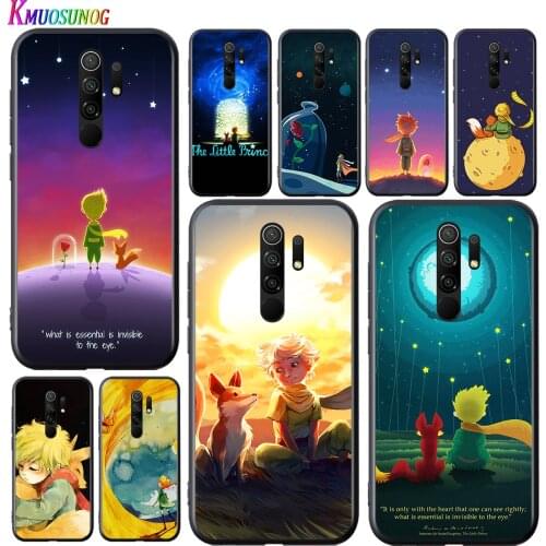 The Little Prince Fox Black Cover For Xiaomi Redmi 10X 9I 9C 9A 9 GO K30 Ultra K20 8A 8 7A 7 S2 6 Pro 5G Phone Case