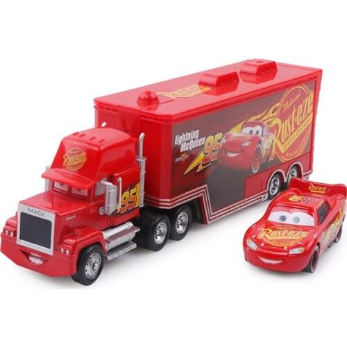 Disney Pixar 3 95 Lightning McQueen Mike Truck Diecast Toy Car 1:55 Loose New Brand Best Gift for Boys