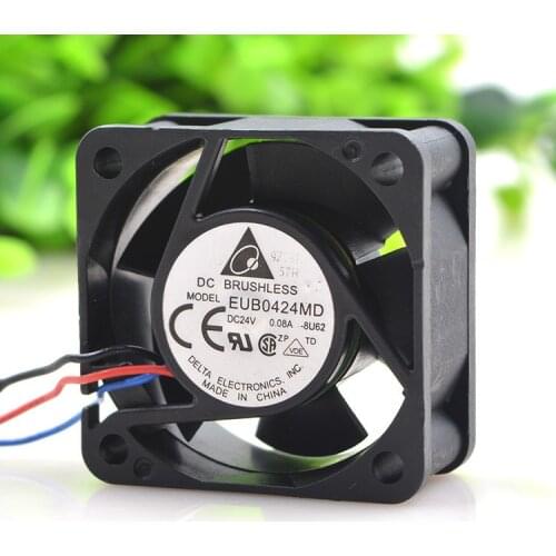 Delta EUB0424MD 4020 4cm 40x40x20mm DC 24V 0.08A Two Ball Bearing Inverter Cooling Fan