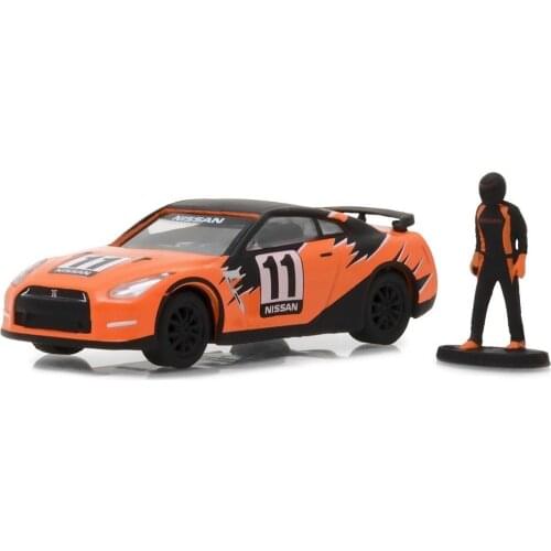 GL 1:64 2011 Nissan Skyline GT-R R35 w Driver alloy model Car Diecast Metal Toys Birthday Gift For Kids Boy