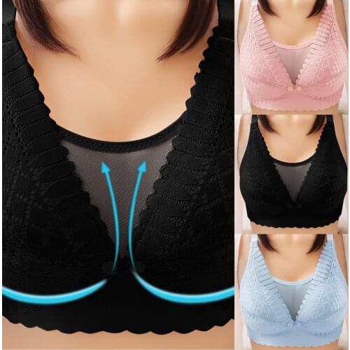 Cotton Breastfeeding Bra Maternity Nursing Bra Women Hands Free Pumping Bras Maternity Nursing Adjustable Nursing Bras