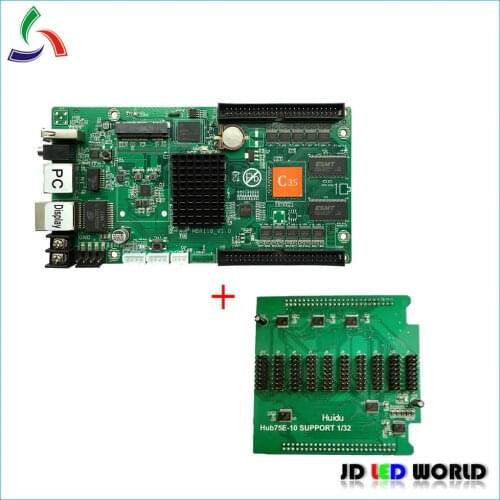 HUIDU C35/C35C/C35 WIFI/C35C WIF RGB Asynch LED control card (Replace HD C30) Supports to cascade R500/R501/R5018 Receiving card