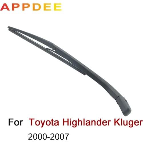APPDEE Wiper 12" Rear Wiper Blade & Arm Set Kit For Toyota Highlander Kluger MK1 2000 - 2007 Windshield Windscreen Rear Window