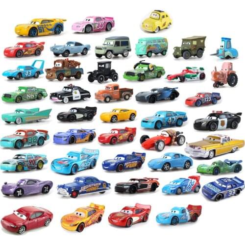 Disney Pixar Cars 2 & Cars 3 Lightning Mcqueen Mater Jackson Storm Ramirez 1:55 Diecast Vehicle Metal Alloy Boy Kid Toys