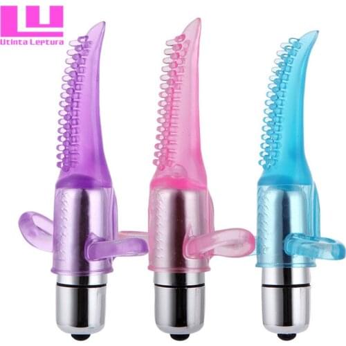 Utinta Leptura Mini Vibrating Tongue Adult Finger Loop Vibrator Stimulate Clitoris Female G Spot Licking Oral Sex Toys For Women