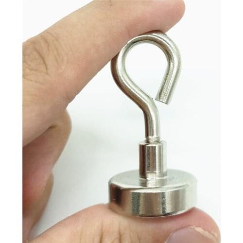 8Size Neodymium Pot Salvage Fishing Magnet Round Powerful Magnetic Close Hook Sea Searcher Storage Box holder Building Block 1pc