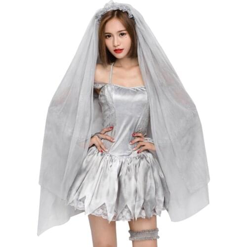 New Beautiful New Veil Ghost Bride Mummy Dress Art Photo Dress Halloween Costume Anime Cosplay