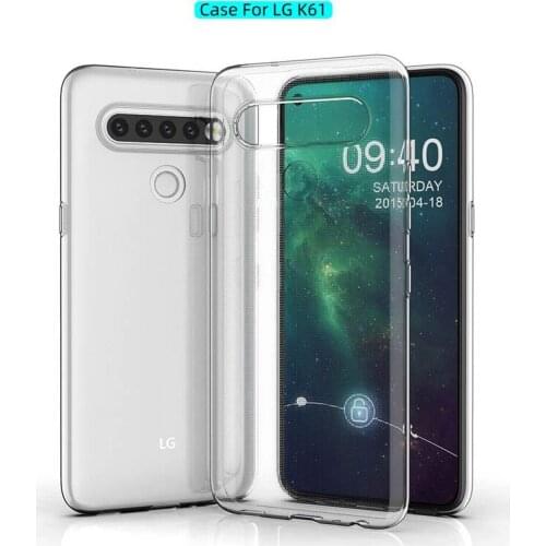 New Clear Soft TPU Bumper Rubber Protection Phone Case For LG LG K61 Coque Transparent Silicone Back Cover For LG K61 Capa