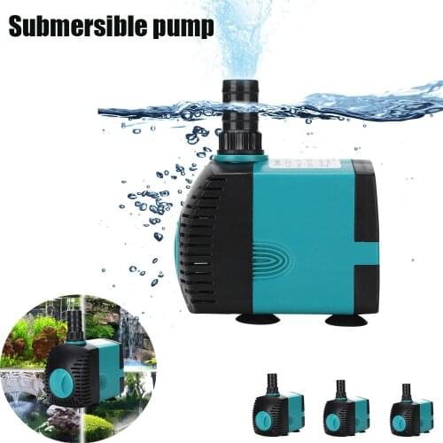 Aquarium 3/6/10/15/25w ultra-quiet submersible water pump filter net fish pond aquarium water pump fish tank water source