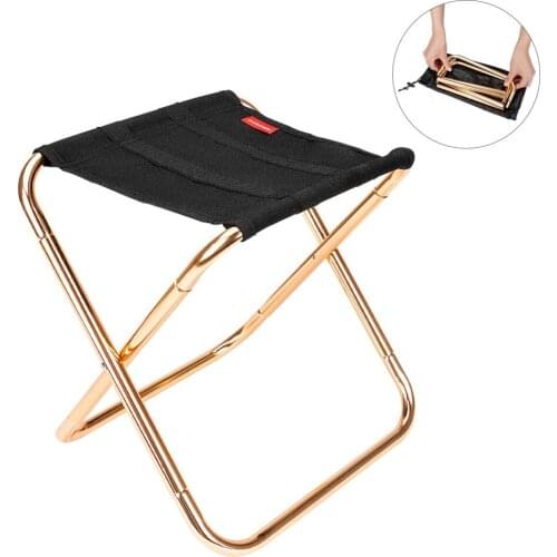 Travel Portable Mini Folding Chair with Storage bag Oxford Fabric Outdoor Chair for camping, fishing, hiking, picnics, Beach