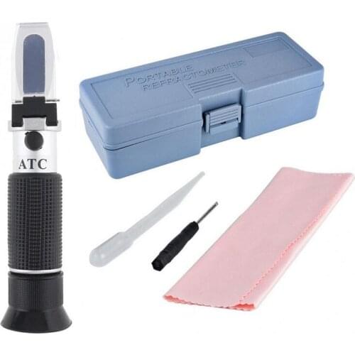 Portable 0-32 Brix Meter Handheld Refractometer 0-80 Food and Beverage Brix Detection Analyzer