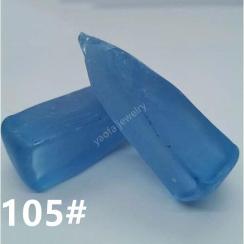 Sale 0.1kg 100g 105# Light Lake Blue Color Spinel Gems Raw Material Rough Uncut Spinel Blue Stone For Jewelry Making