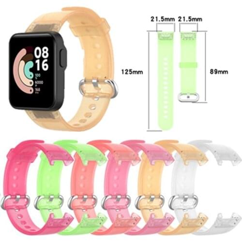 Strap For Xiaomi Mi Watch Lite Wristband Replacement Transparent Colorful Silicone Strap For Redmi Watch mi watch Lite Strap