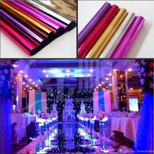 Luxury Wedding Centerpieces Aisle Runner Mirror Carpets For Wedding T Station Decoration Gold Silver Purple Rose Red color